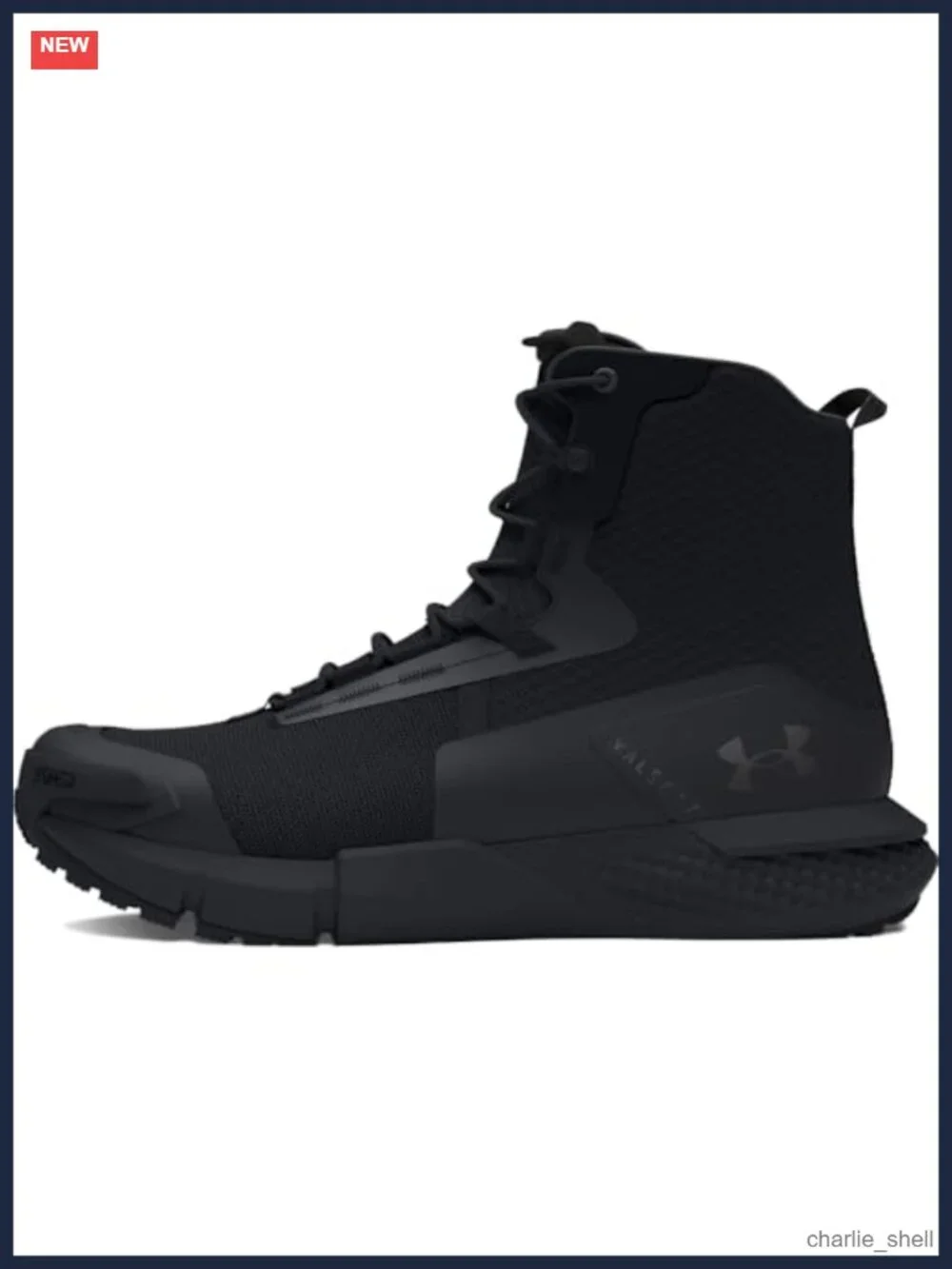 Men's Tactical Work Boots Side Zip Synthetic PU High Top Contoura Support